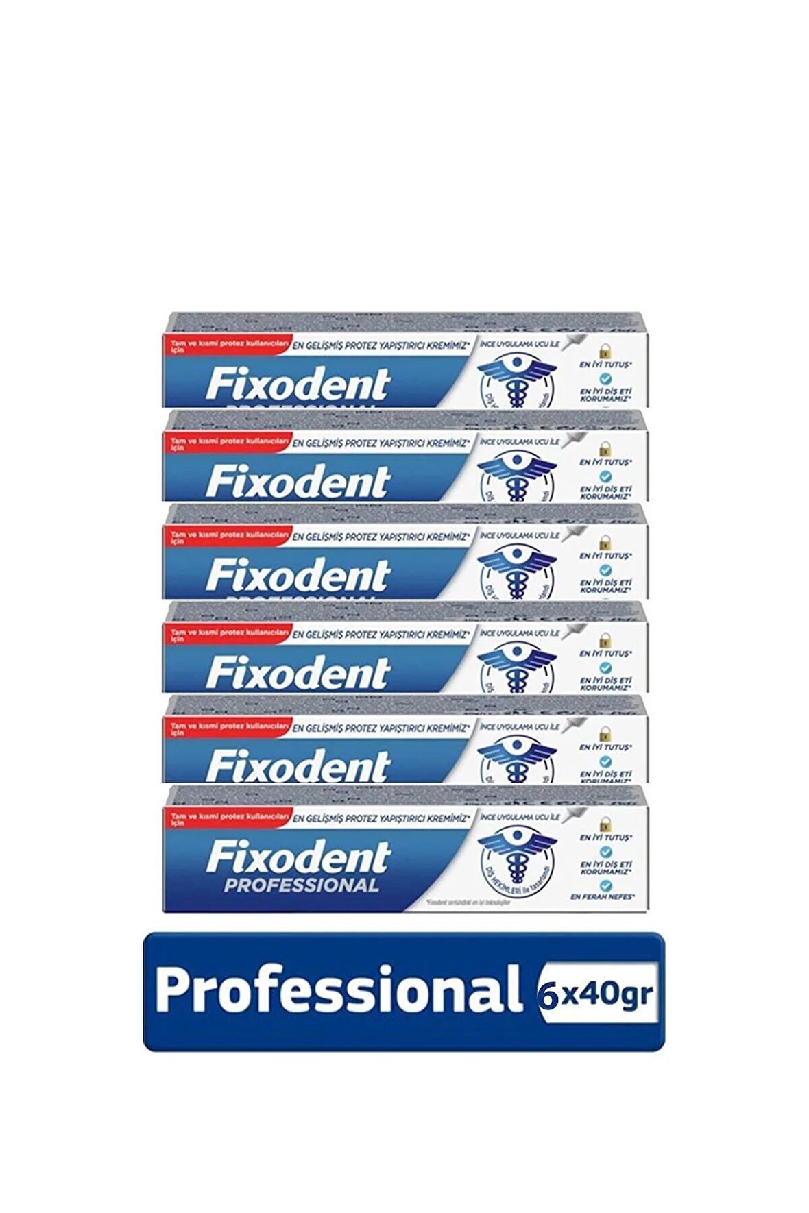 Fixodent Professıonal Diş Protez Yapıştırıcı Krem 40 gr x 6 Adet