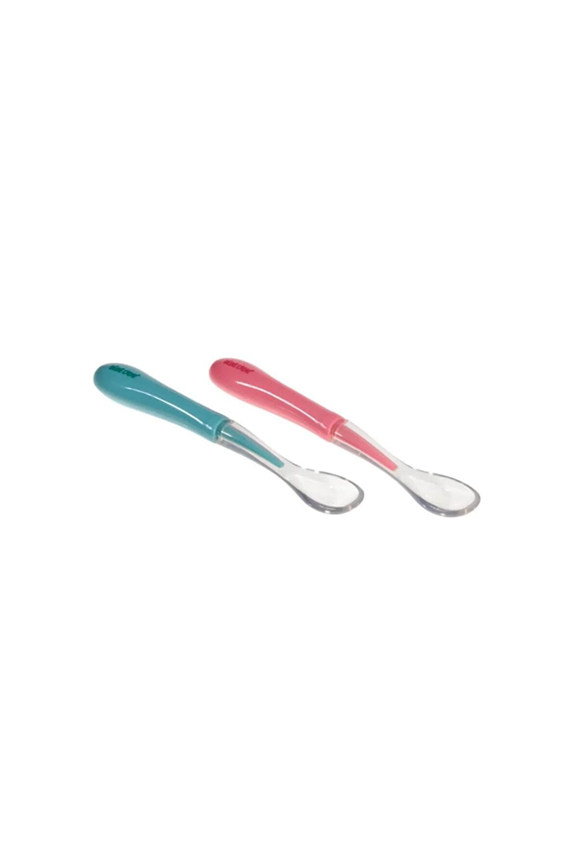 8554 2'li Silikon Uçlu Kaşık Pembe-Sarı