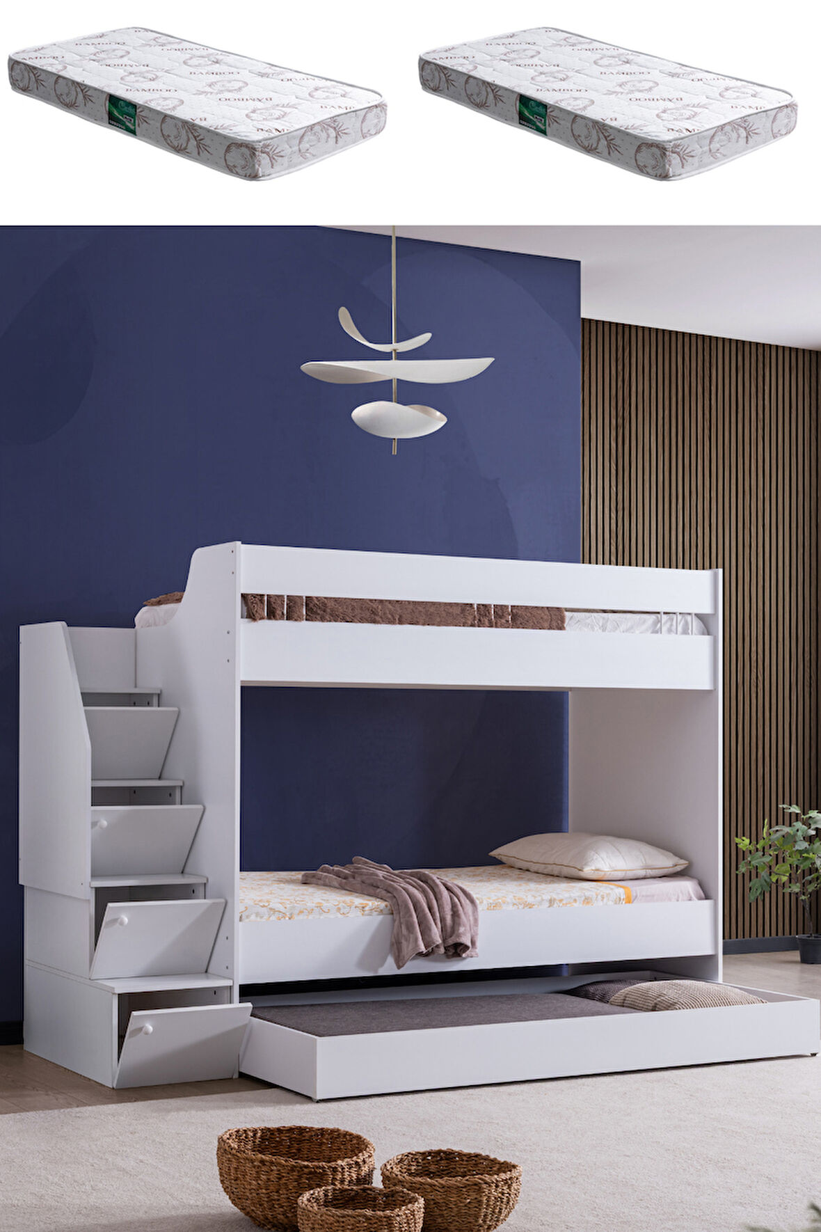 Ranza, Martin Yavrulu Ranza - Beyaz 2 Adet Comfort Yatak