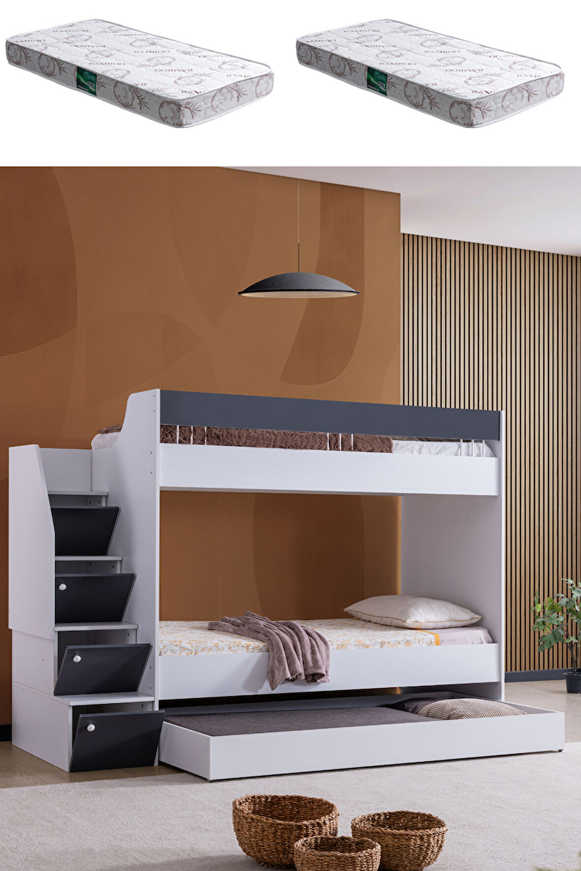 Ranza, Martin Yavrulu Ranza - Antrasit 2 Adet Comfort Yatak