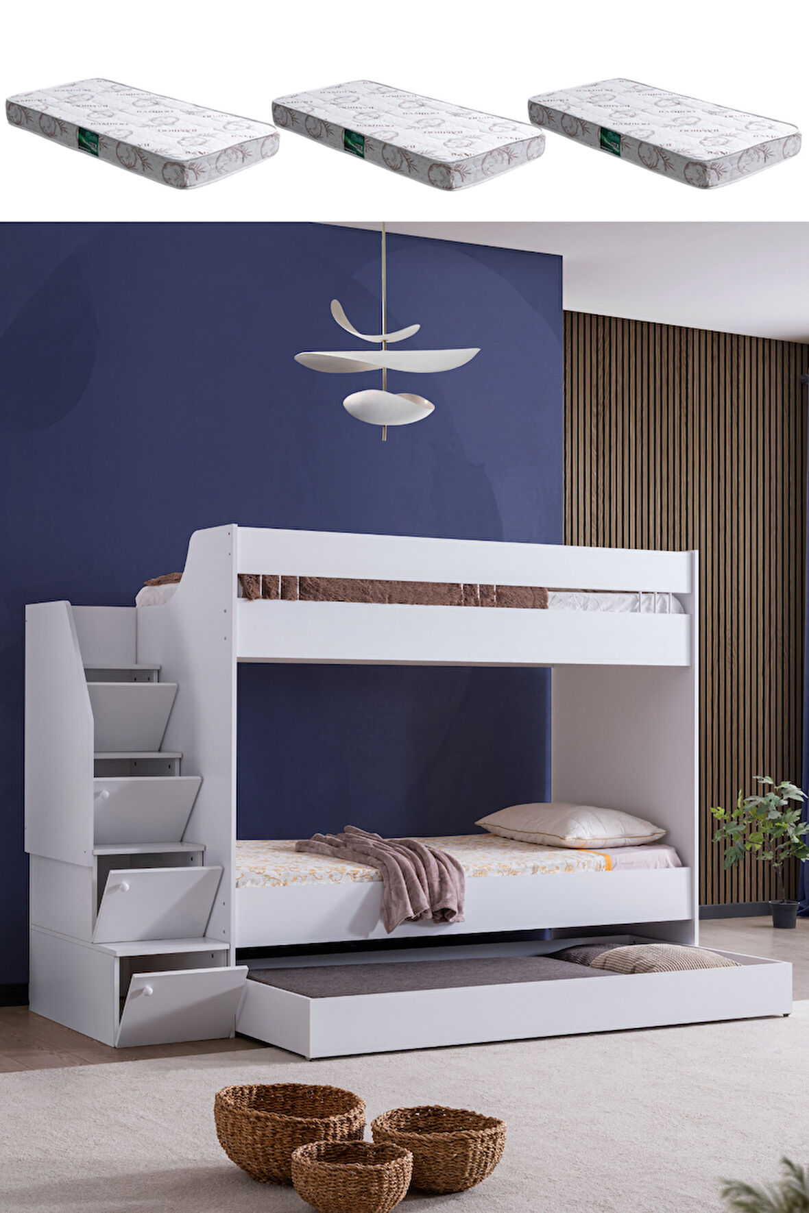 Ranza, Martin Yavrulu Ranza - Beyaz 3 Adet Comfort Yatak