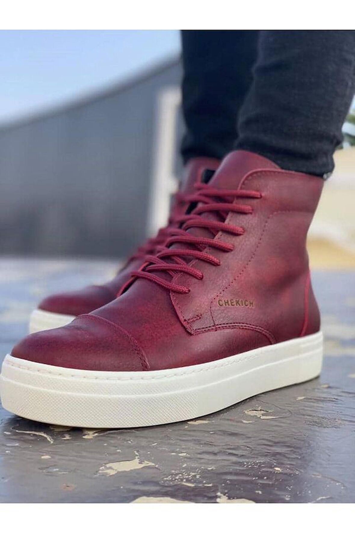 Pabucmarketi Erkek Bot Bordo