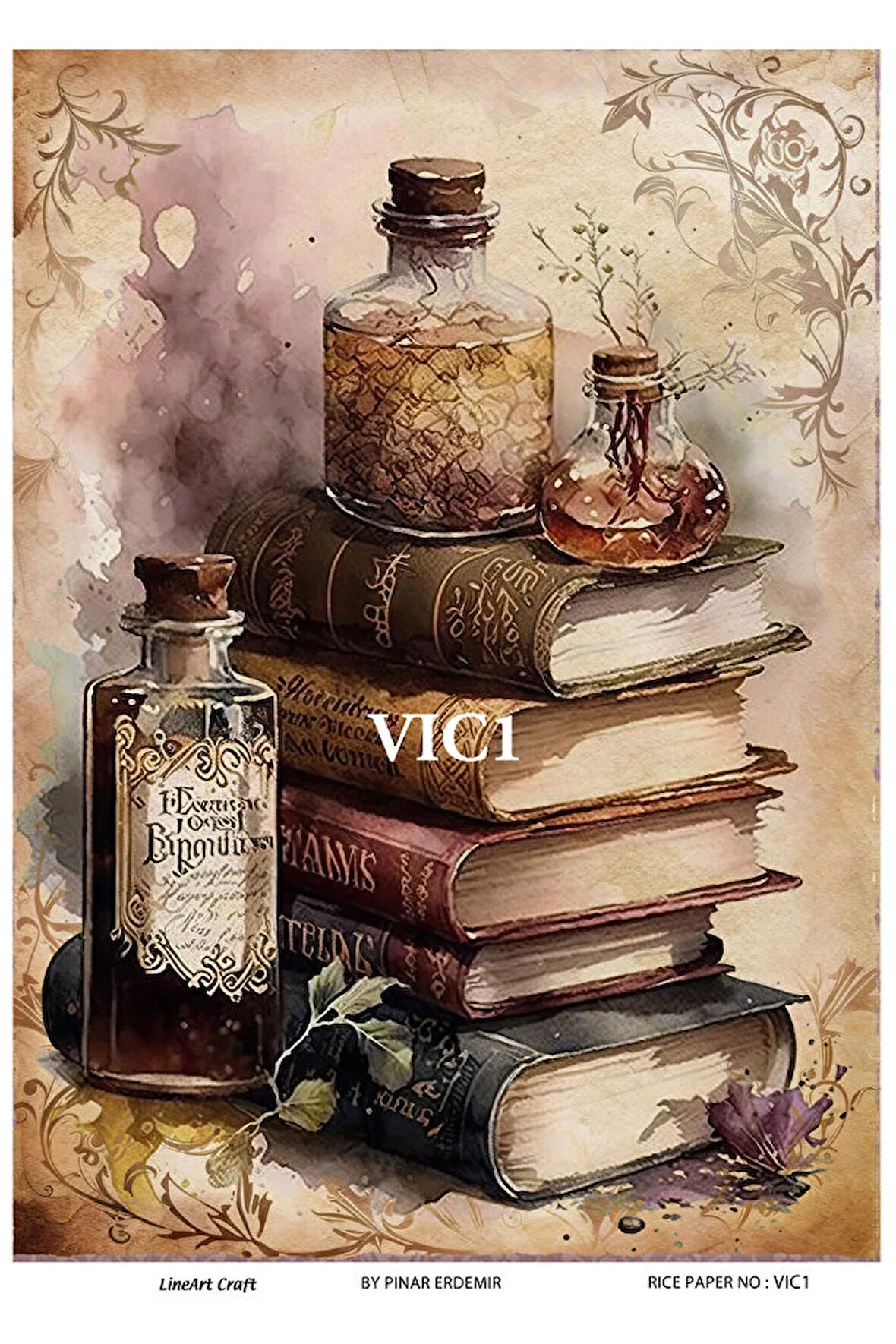 Victorian Serisi VIC1 Desenli Pirinç Dekopaj 30x42