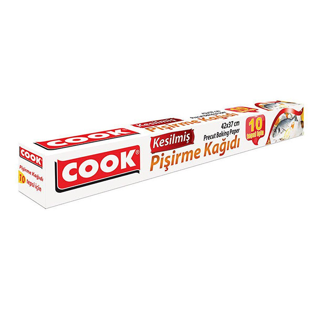 Cook Kesilmiş 42x37 cm 10 Yaprak Pişirme Kağıdı