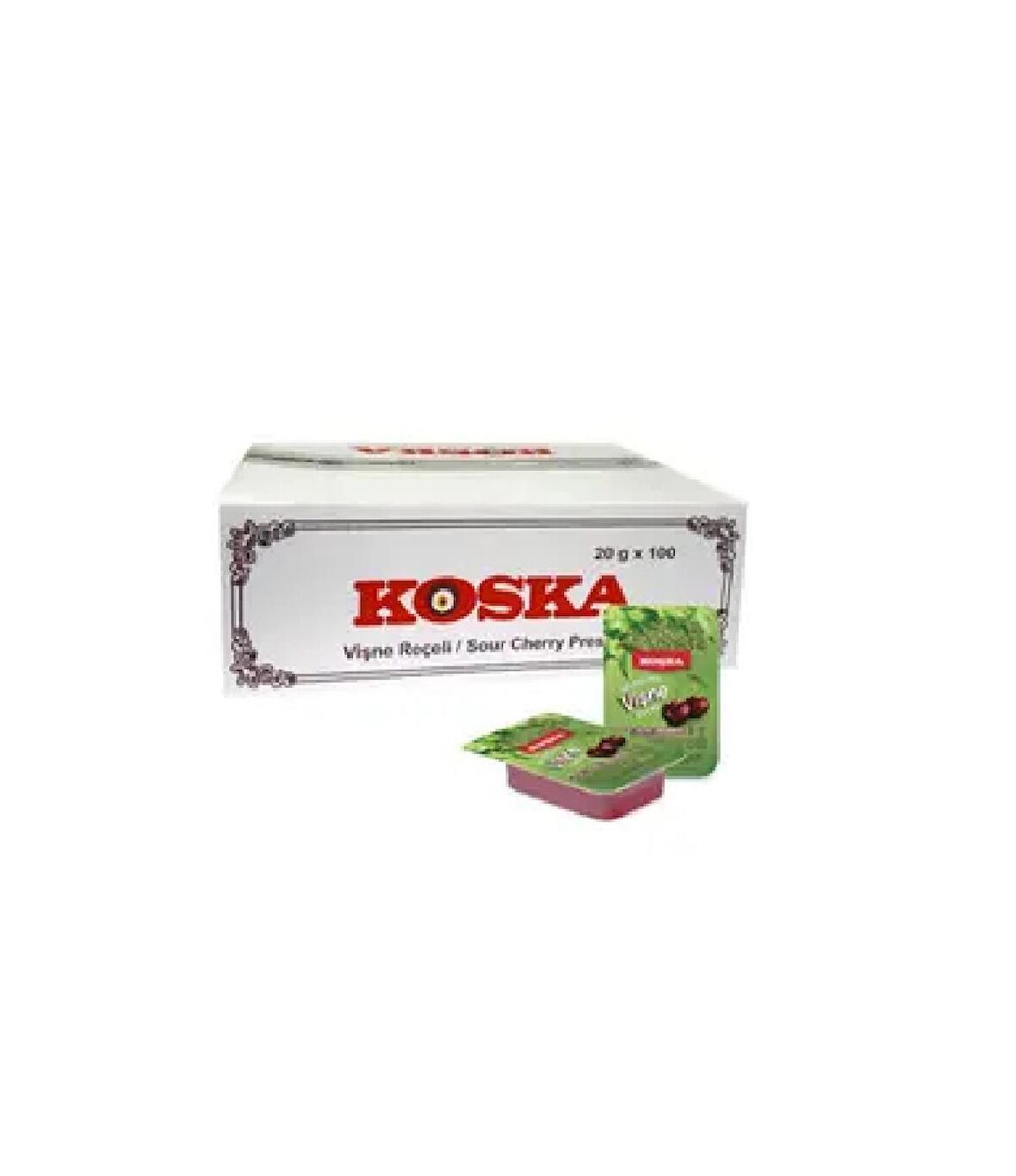 20gr x 100 Adet Koska Vişne Reçeli (1 koli)