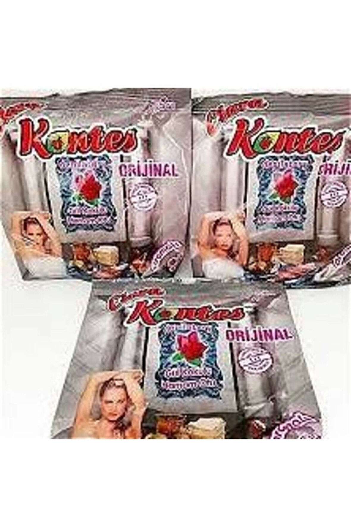 3 Adet Gül Kokulu Hamam Otu Tozu Tüy Dökücü