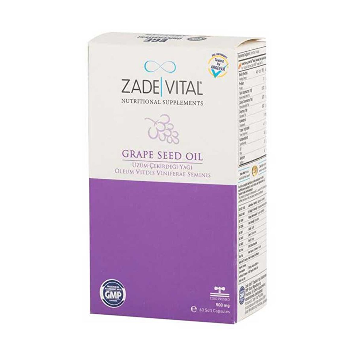 Zade Vital Üzüm Çekirdeği Yağı Blister 60 Kapsül