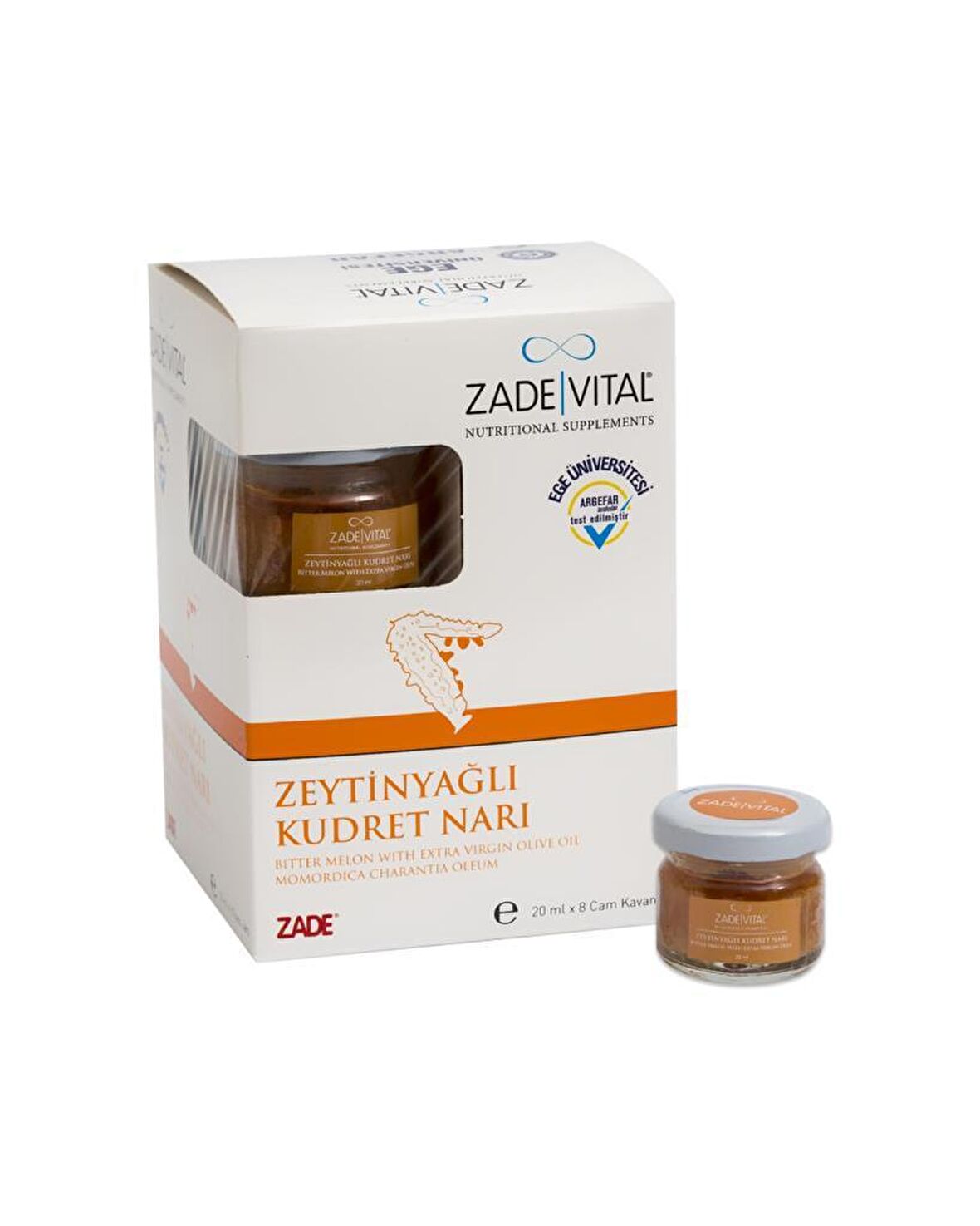 Zade Vital Zeytinyağlı Kudret Narı 20 ml x 8 Cam Kavanoz