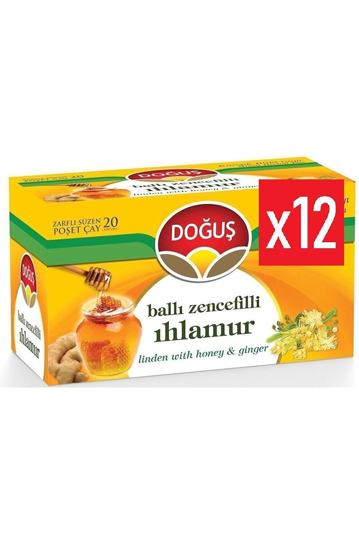 Doğuş Ballı Zencefilli Ihlamur Çayı 12 Adet 20'li