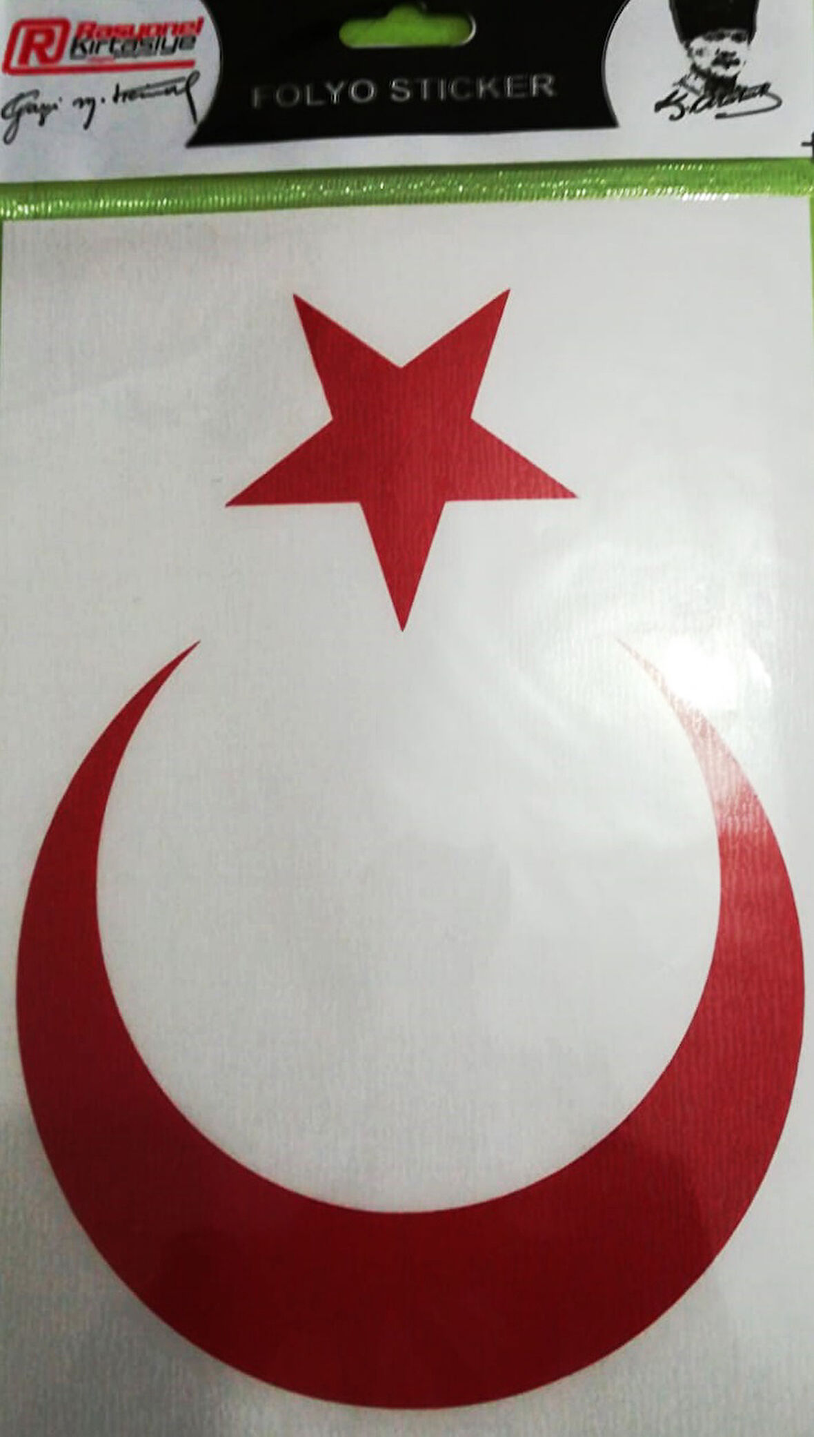Rasyonel Ay-Yıldız Sticker Yapışkanlı A5 - 4 adet