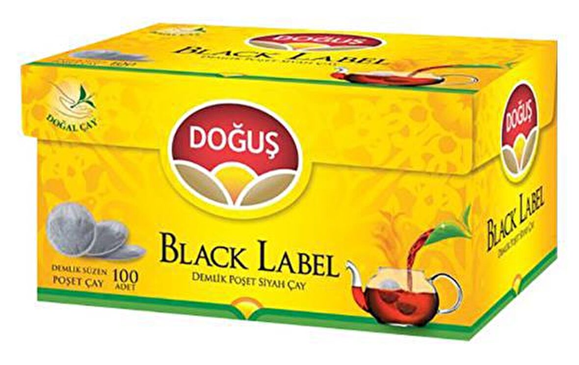 Doğuş Black Label Demlik Poşet Siyah Çay 48'li 
