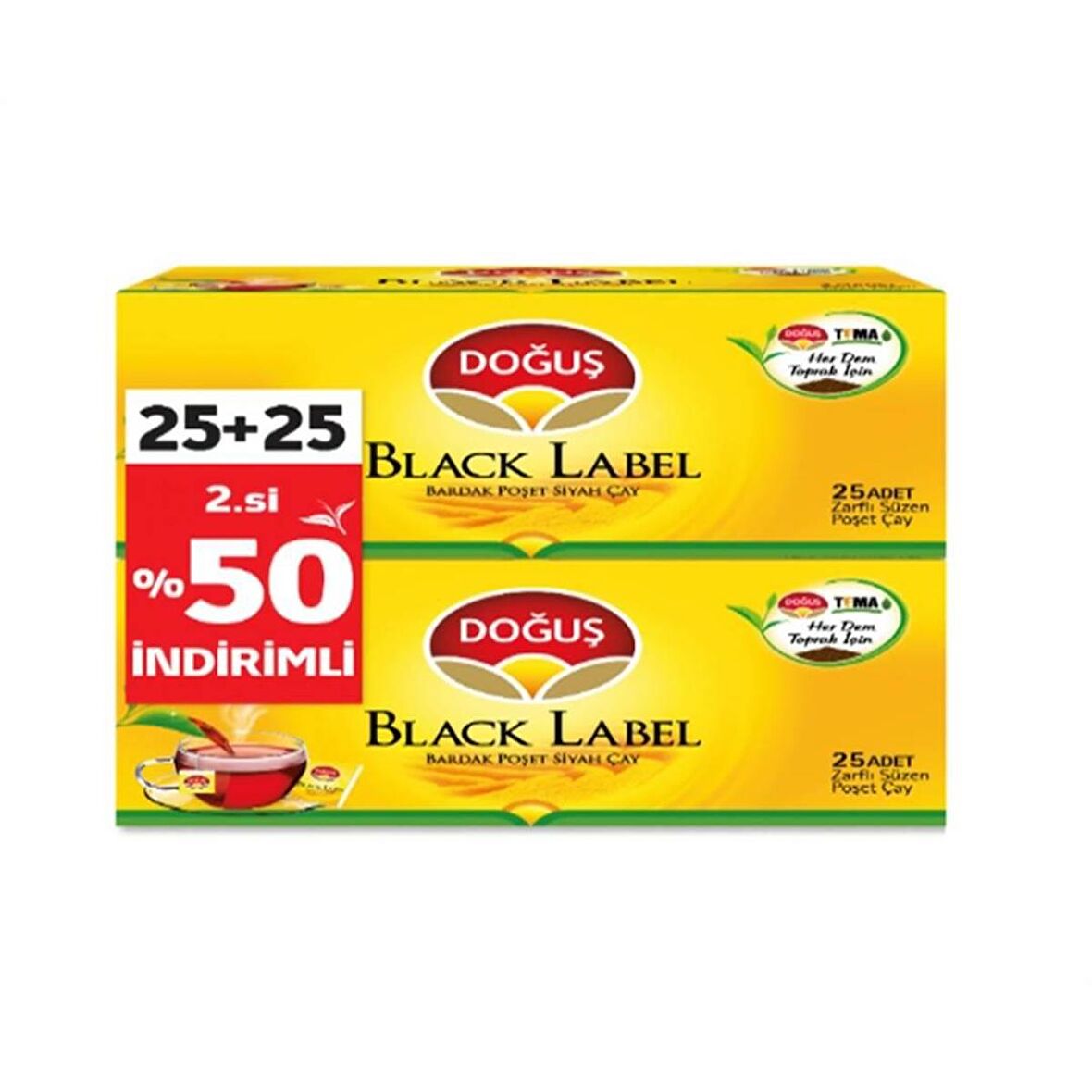 DOGUS  BLACK LABEL 2X25 BARDAK POSET 50GR 
