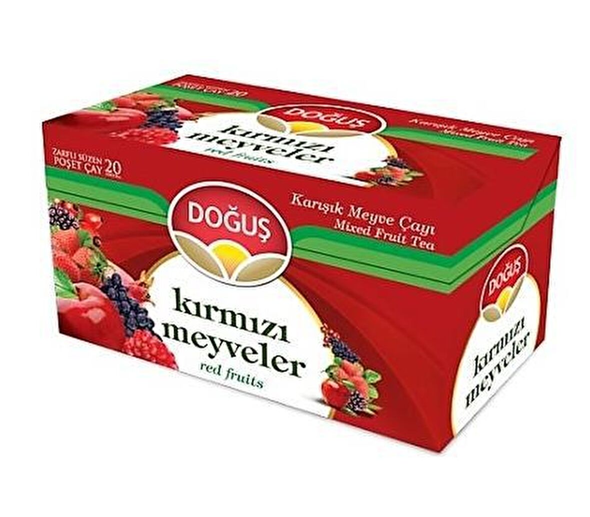 Doğuş Kırmızı Meyveli Bardak Poşet Çay 40 gr 20'li 