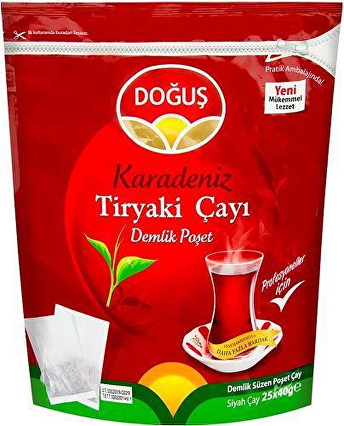 Doğuş Tiryaki Demlik Poşet Siyah Çay 40 gr 25'li 