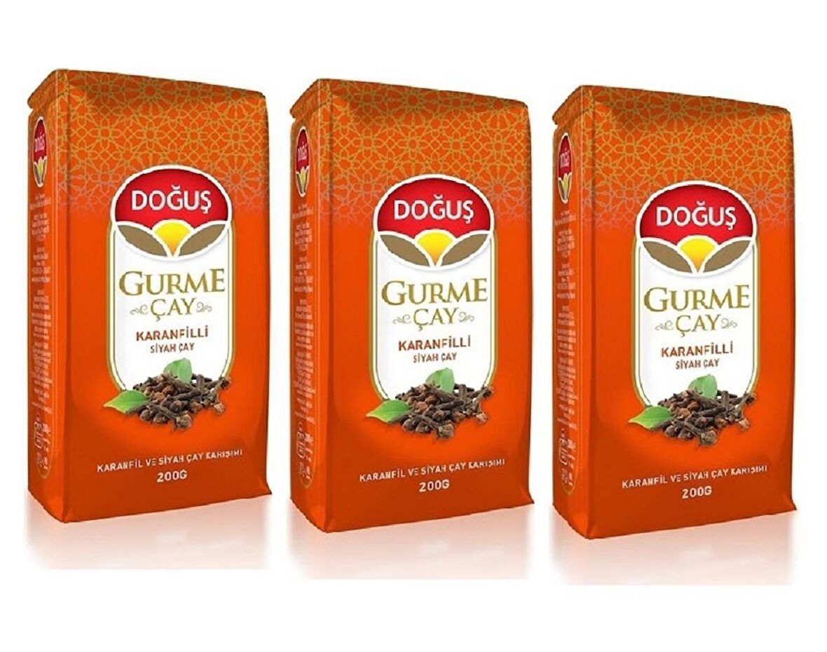 Doğuş Gurme Karanfilli Siyah Çay 3 Adet 200gr