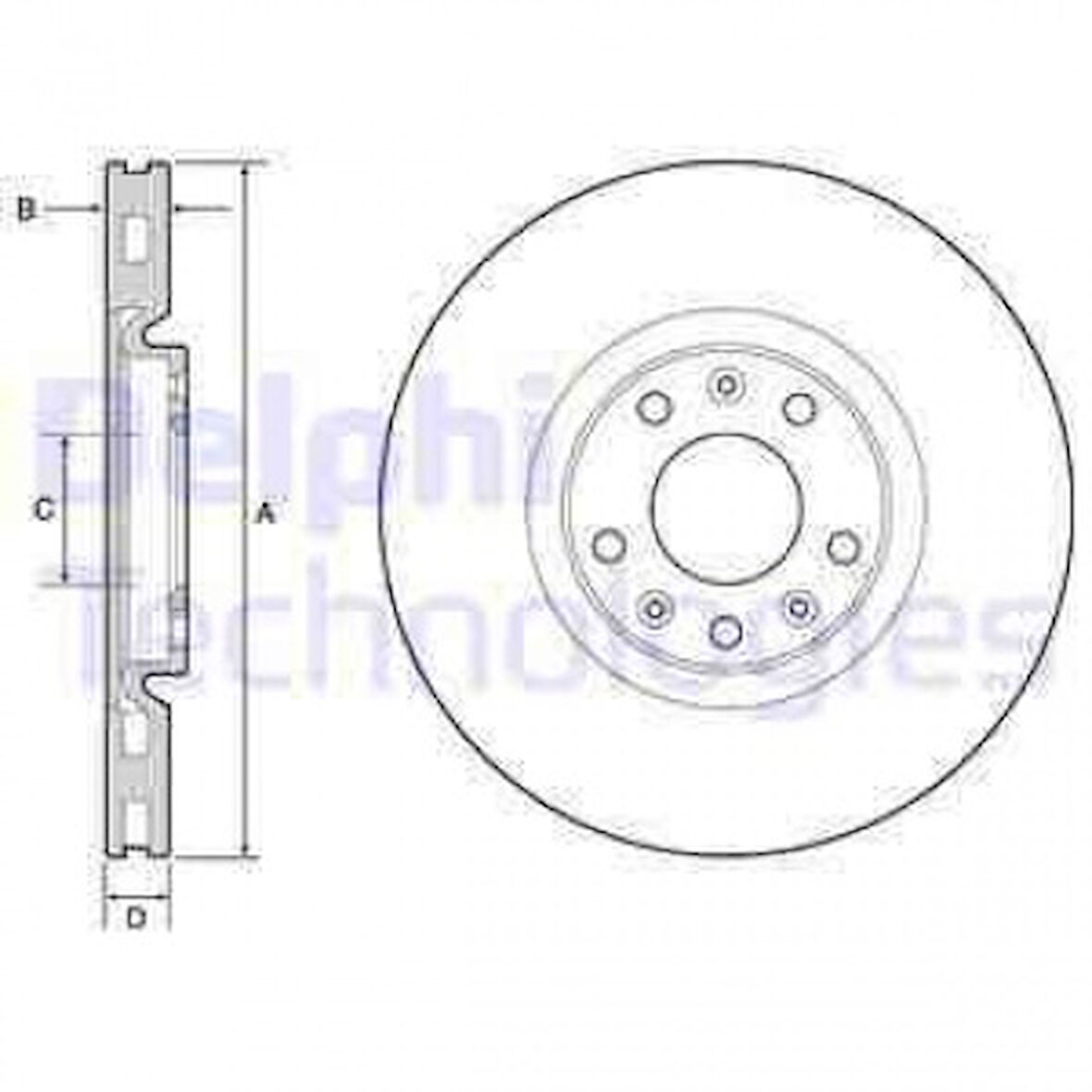 Psa On Fren Diski (takım) Rcz Ep6cdt (1,6 Turbo 16v) Dw10cted4 (2,0hdi 16v) - Delphi Bg4457