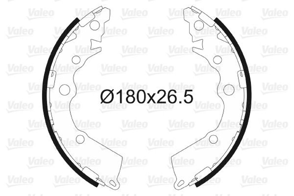 Kia Arka Fren Balatası Pabuc Kia Picanto 2011-> - Valeo 564152