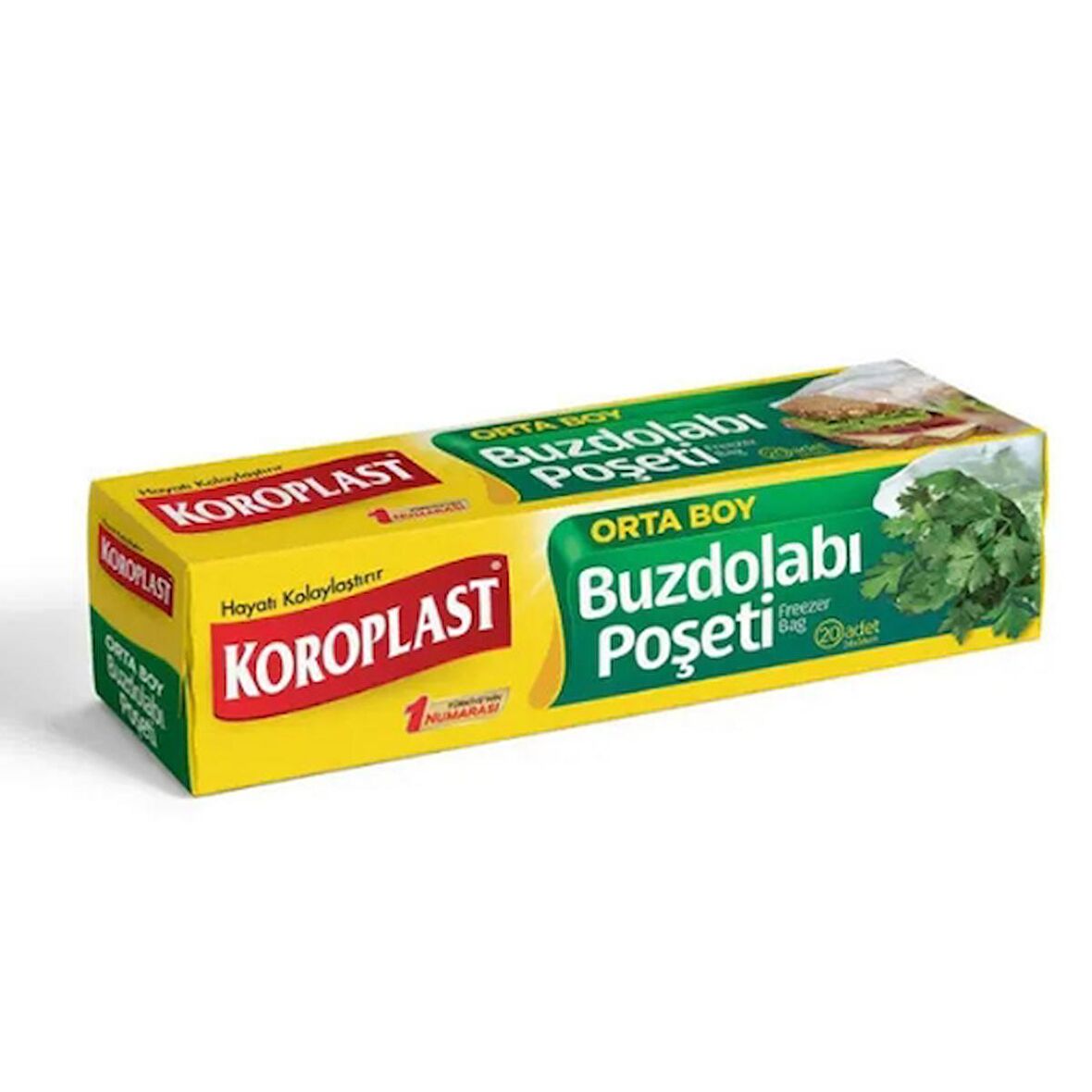 Koroplast Buzdolabı Poşeti Orta 20-li  (2'li)