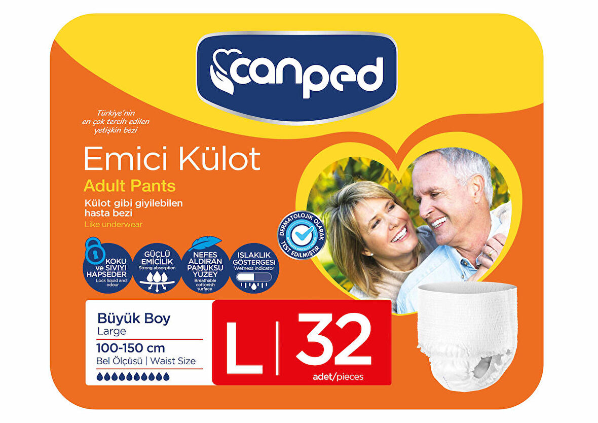 Canped Emici Külot Büyük Boy Large 32 Adet