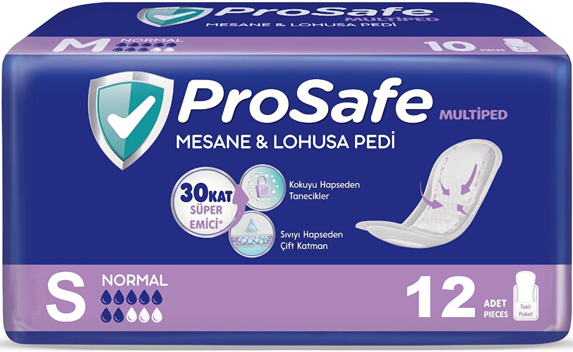 Prosafe Mesane & Lohusa Pedi  S - Küçük - Small Normal (İç Adet 12) Tekli Pk