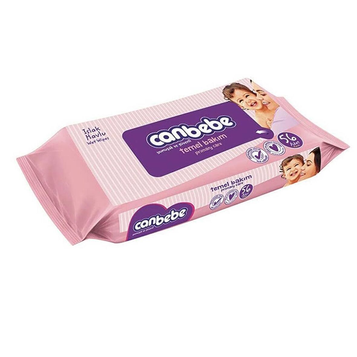CANBEBE ISLAK HAVLU TEMEL BAKIM 56'LI