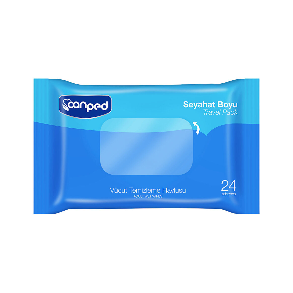 Canped Seyahat Boy Vücut Temizleme Havlusu 24'Lü