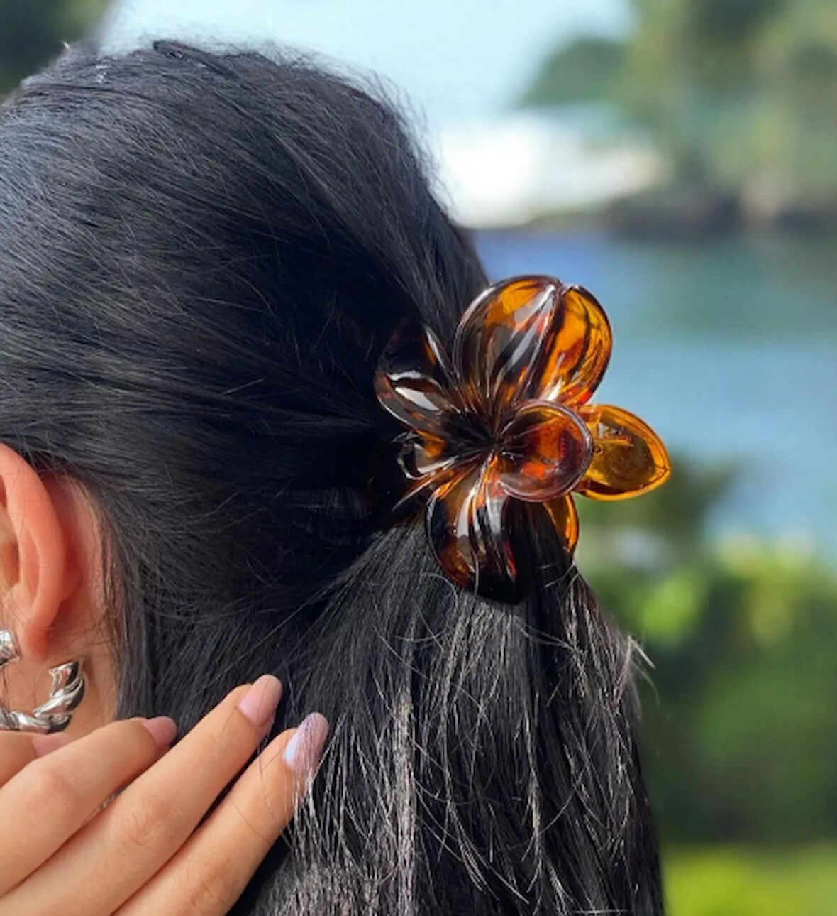 Kahverengi Leopar Desenli Lotus