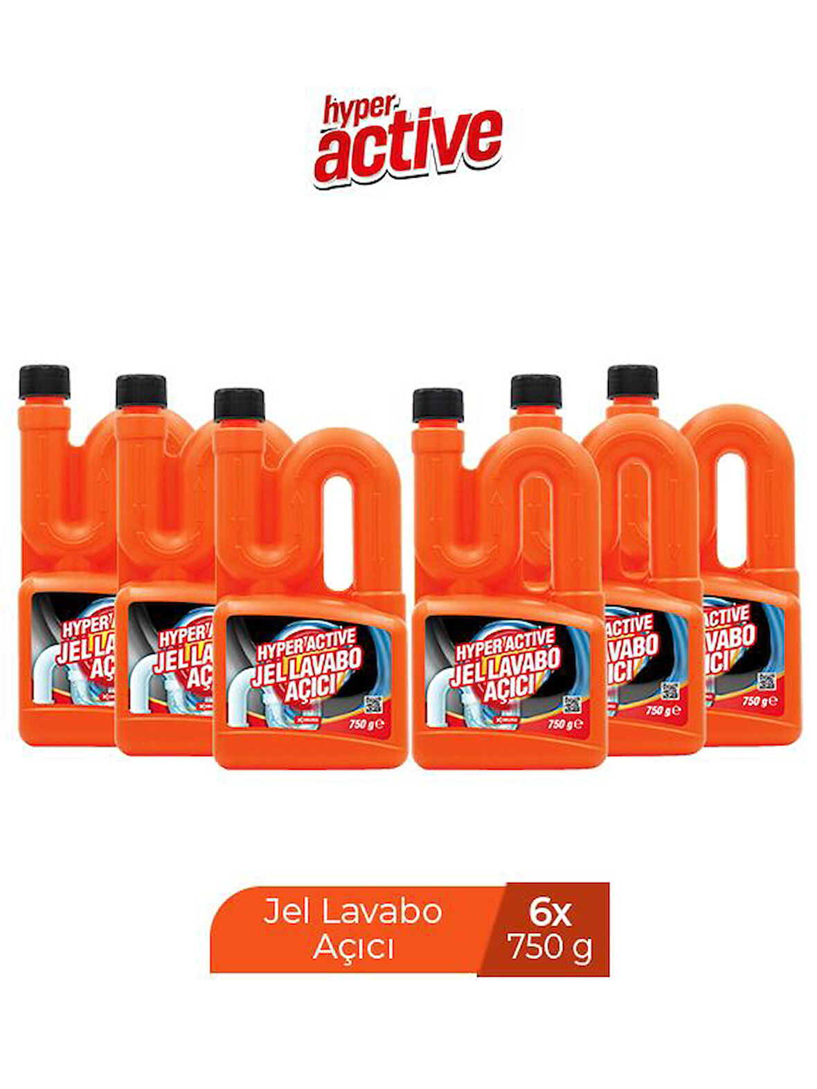 HYPER ACTIVE LAVABO AÇICI 750 GR X 6 ADET