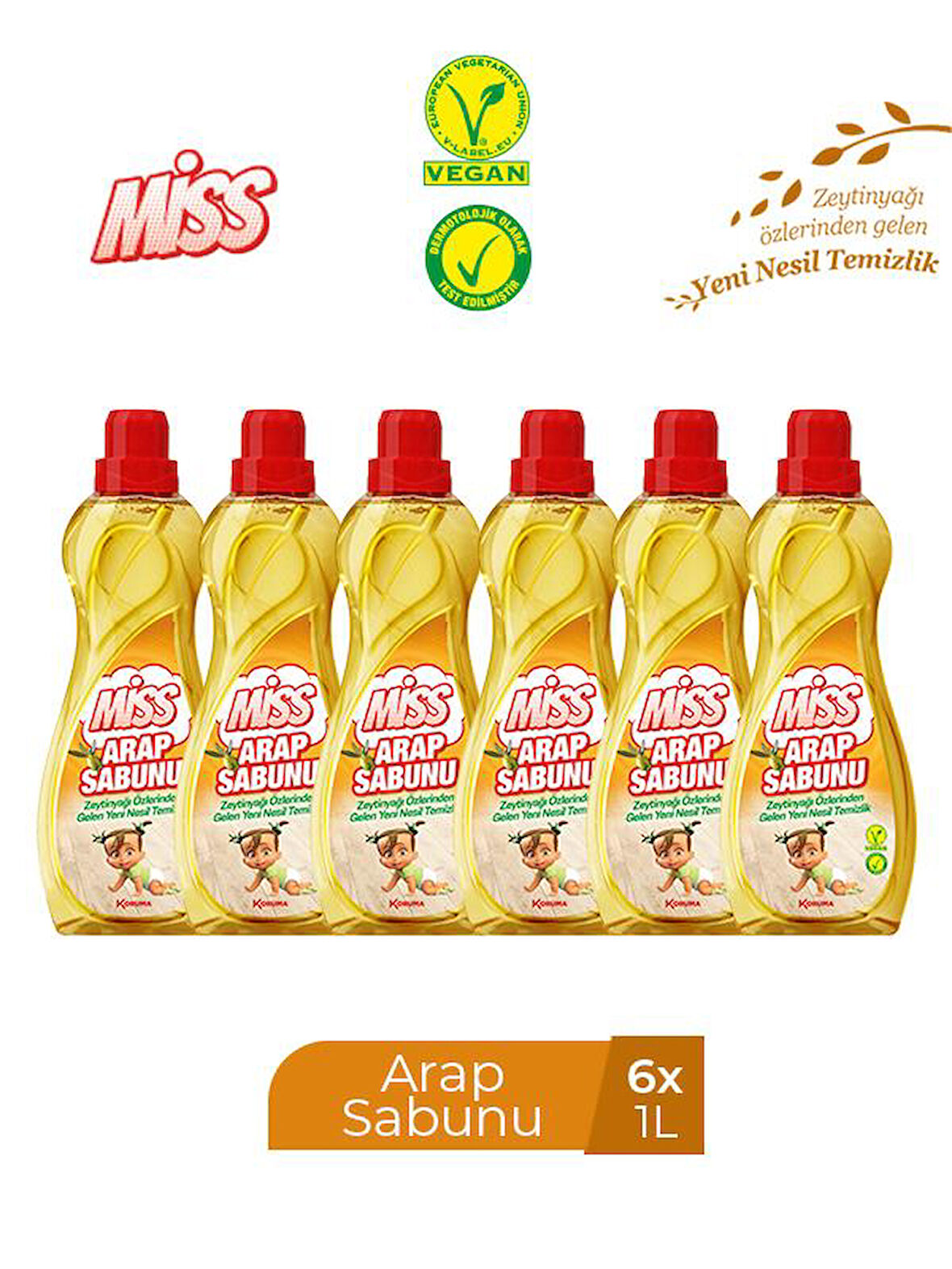 MİSS SIVI ARAP SABUNU 1000 ML X 6 ADET