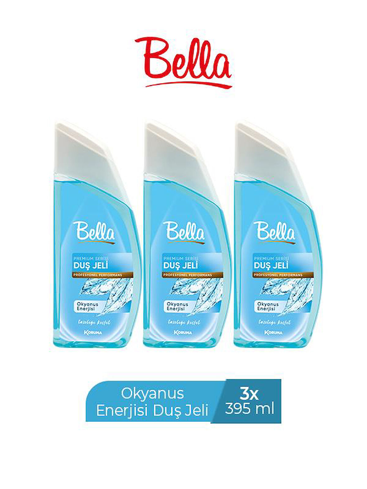 BELLA DUŞ JELİ OKYANUS ENERJİSİ 395 ML X 3 ADET