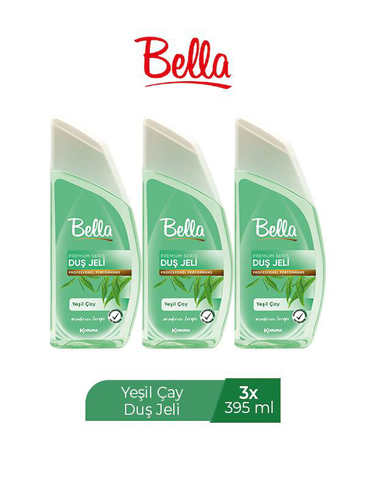 BELLA DUŞ JELİ YEŞİL ÇAY 395 ML X 3 ADET