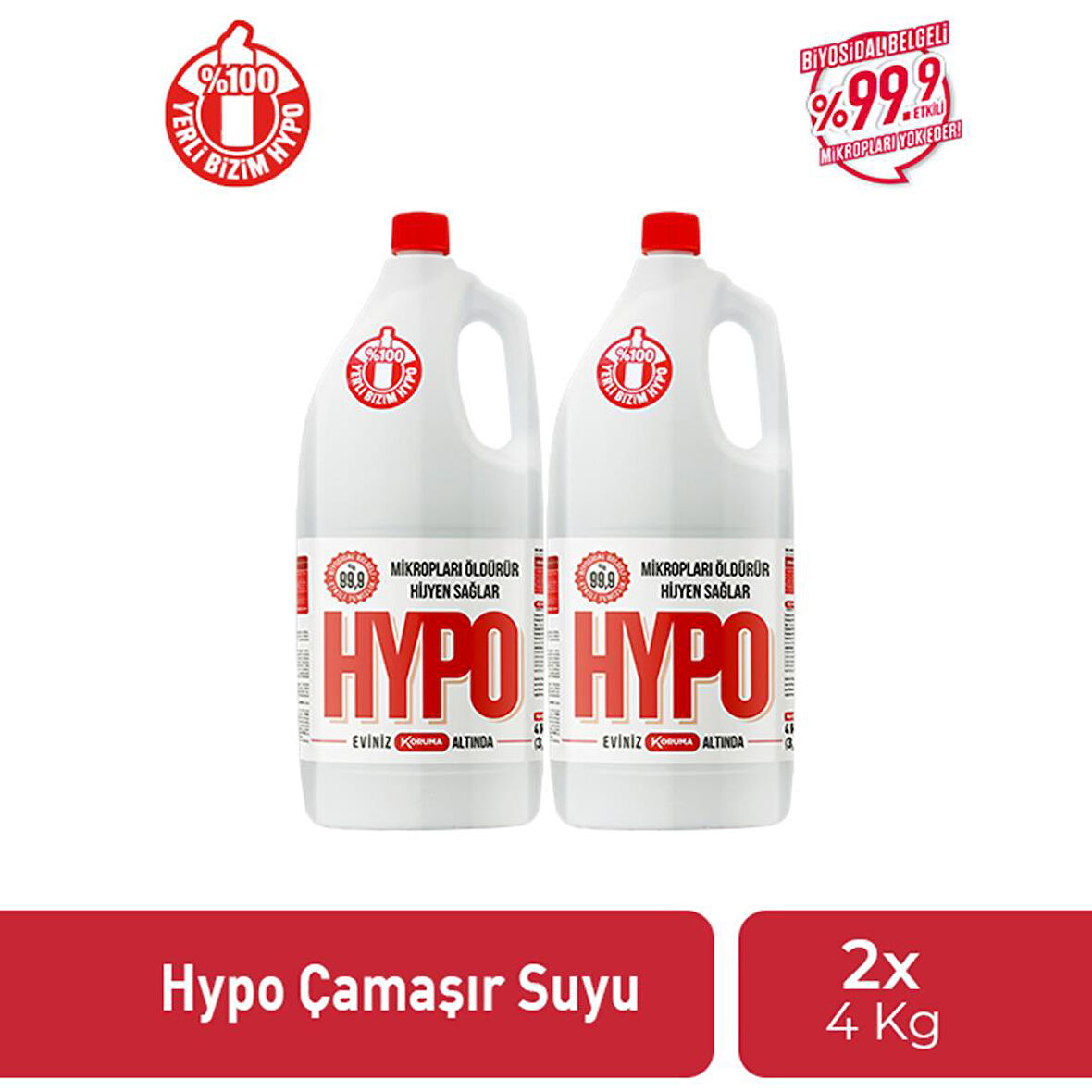 HYPO ÇAMAŞIR SUYU  4 KG x 2 ADET