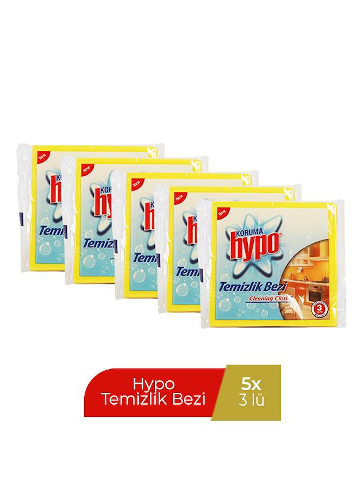 HYPO TEMİZLİK BEZİ 3'LÜ X 5 PAKET