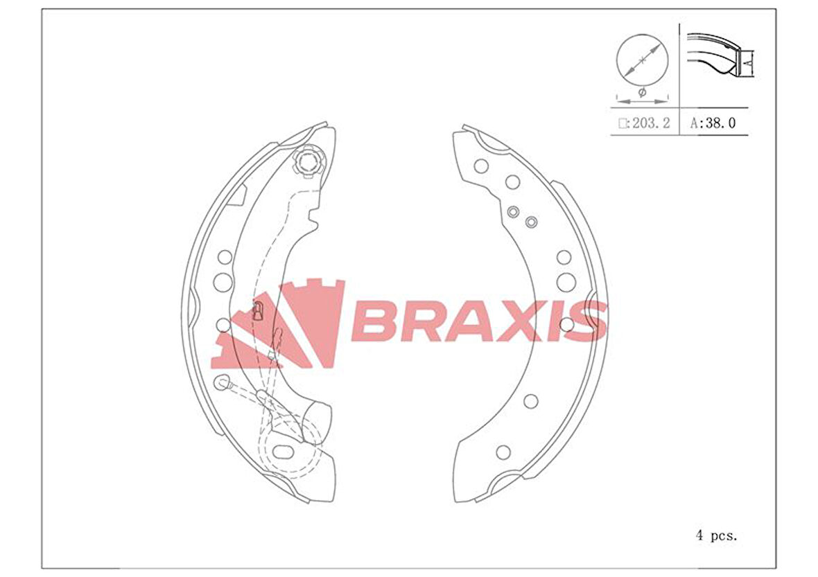 Psa Fren Balatası Arka Kampana Clio II 01> Clio IV 12> / Logan 04> Sandero 12> / 1007 05> / C2 02> C - Braxıs Ac0121