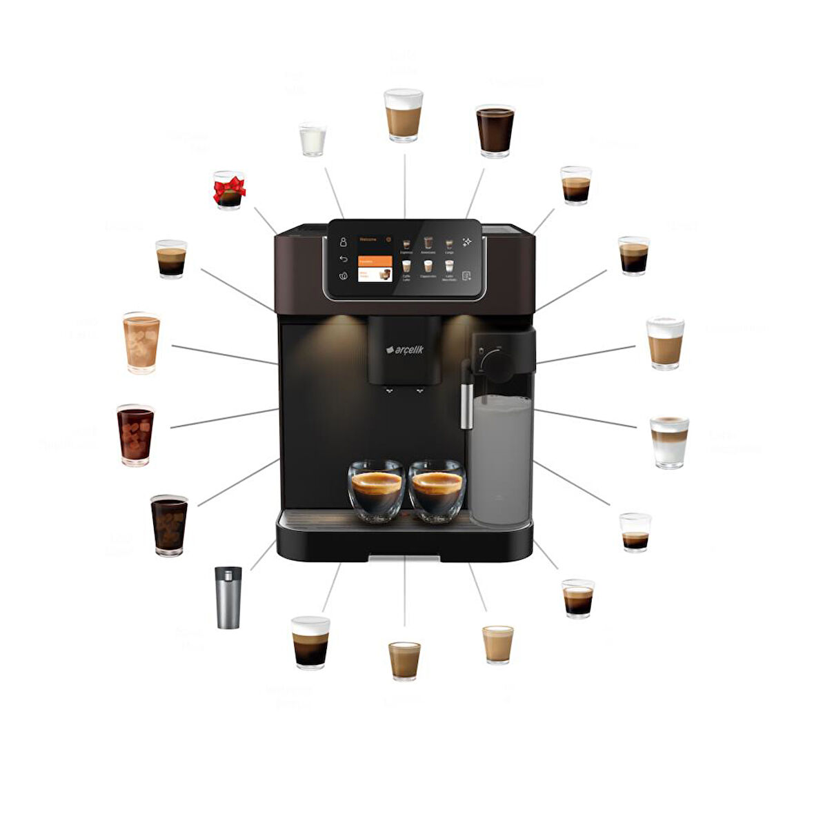 Arçelik Imperium Barista EM 9495 Tam Otomatik Espresso Makinesi