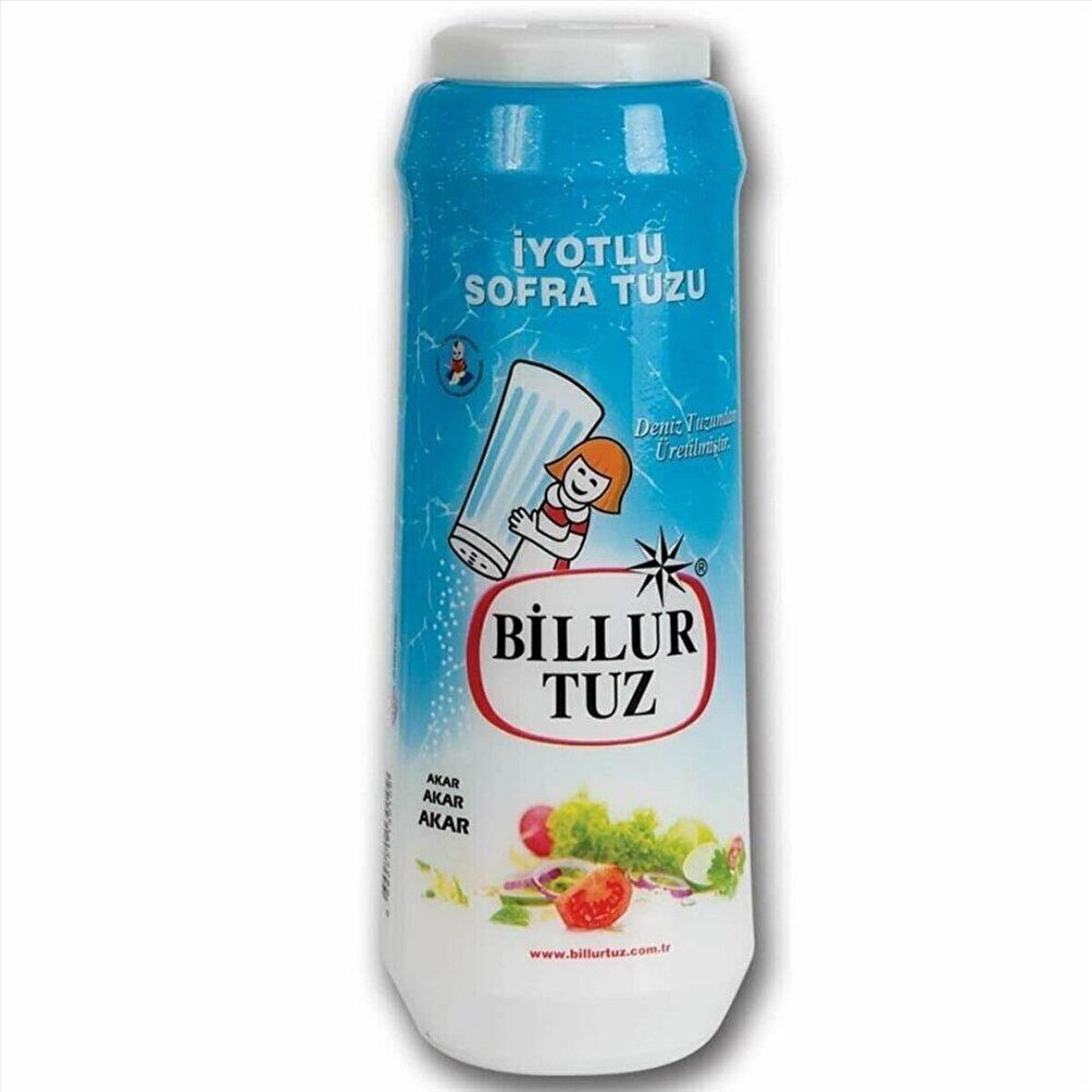 Billurtuz iyotlu 500gr tuzluklu