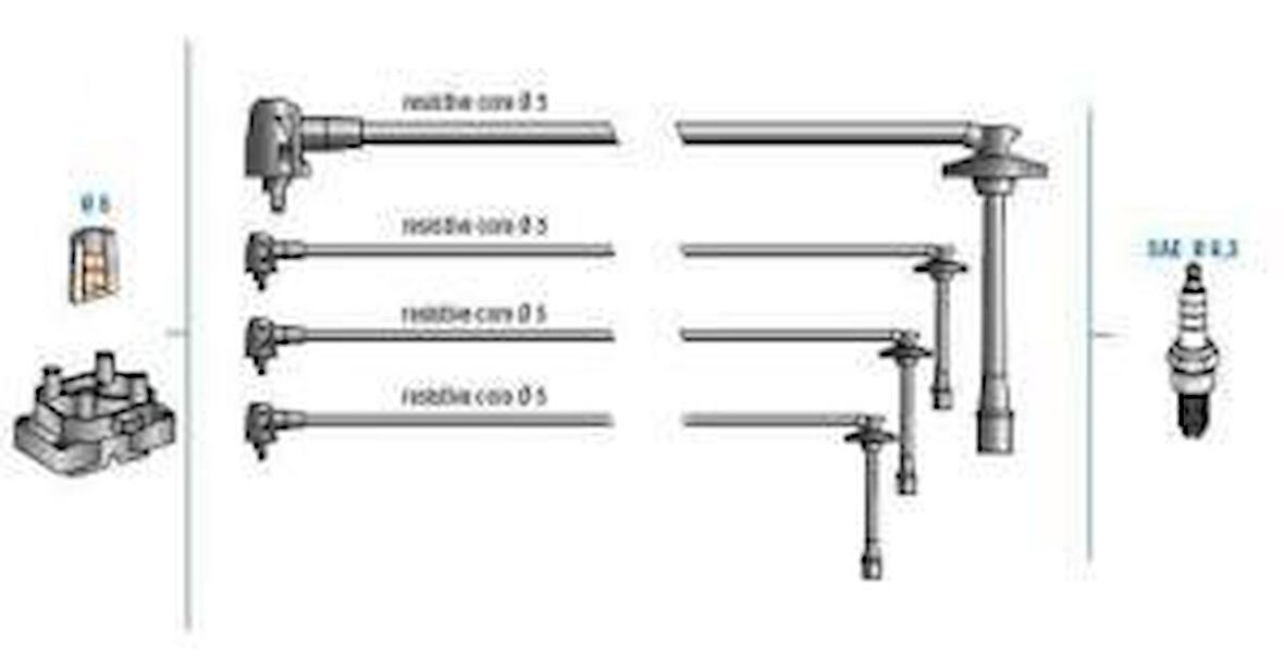 DODUCO BUJİ KABLOSU COROLLA 1.6 16V 92-98 ENJEKTÖRLÜ 7892