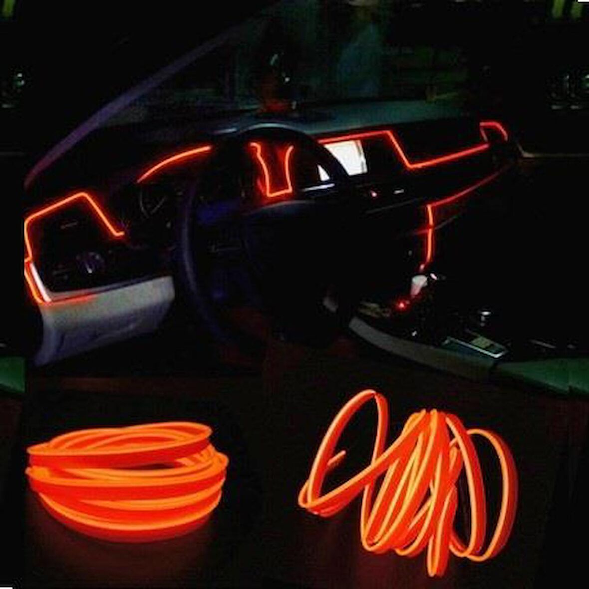 CARUB KABLO NEON TURUNCU 2 metre