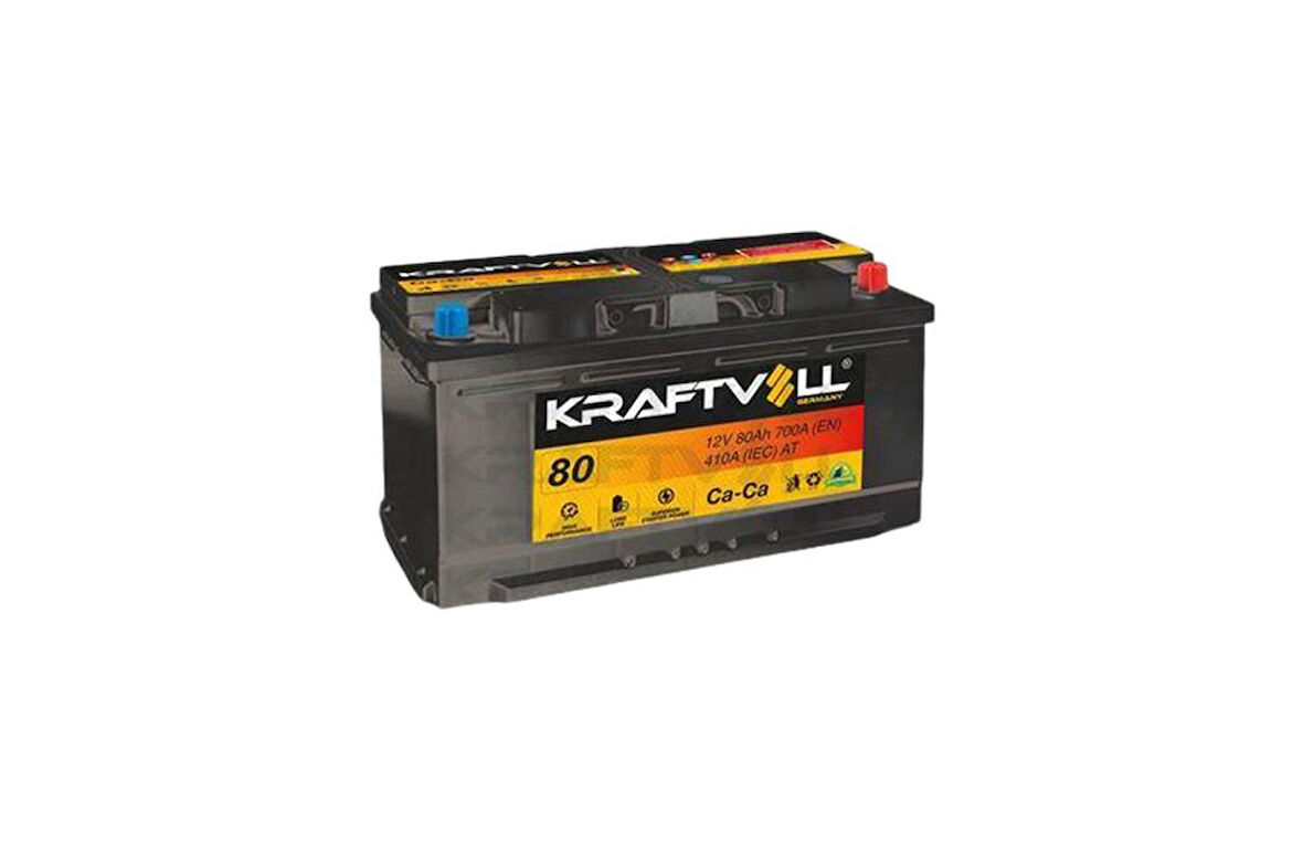 KRAFTVOLL AKU 12V 80 AH LB4 (315×175×175) ALCAK TAM KAPALI