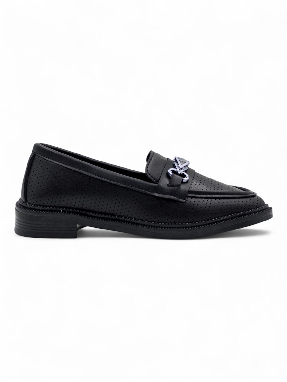 DORUK SHOES TOKALI GÜNLÜK KADIN LOAFER AYAKKABI SİYAH