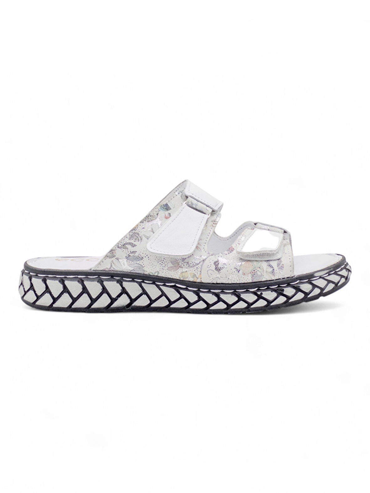 MR WHİTE ORTOPEDİ CIRTLI HAKİKİ DERİ KADIN TERLİK BEYAZ