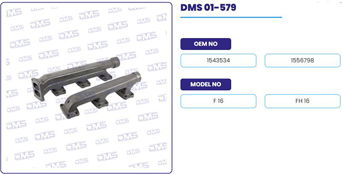 Volvo Truck Egzoz Manıfoldu Takım E.m Volvo Truck Fh16 - Demosan 01-579