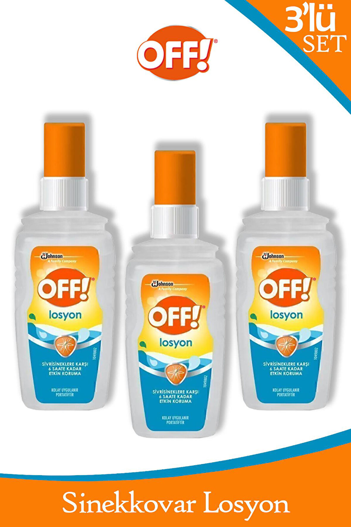 Off! Sinekkovar Losyon 100 ml x 3 Adet