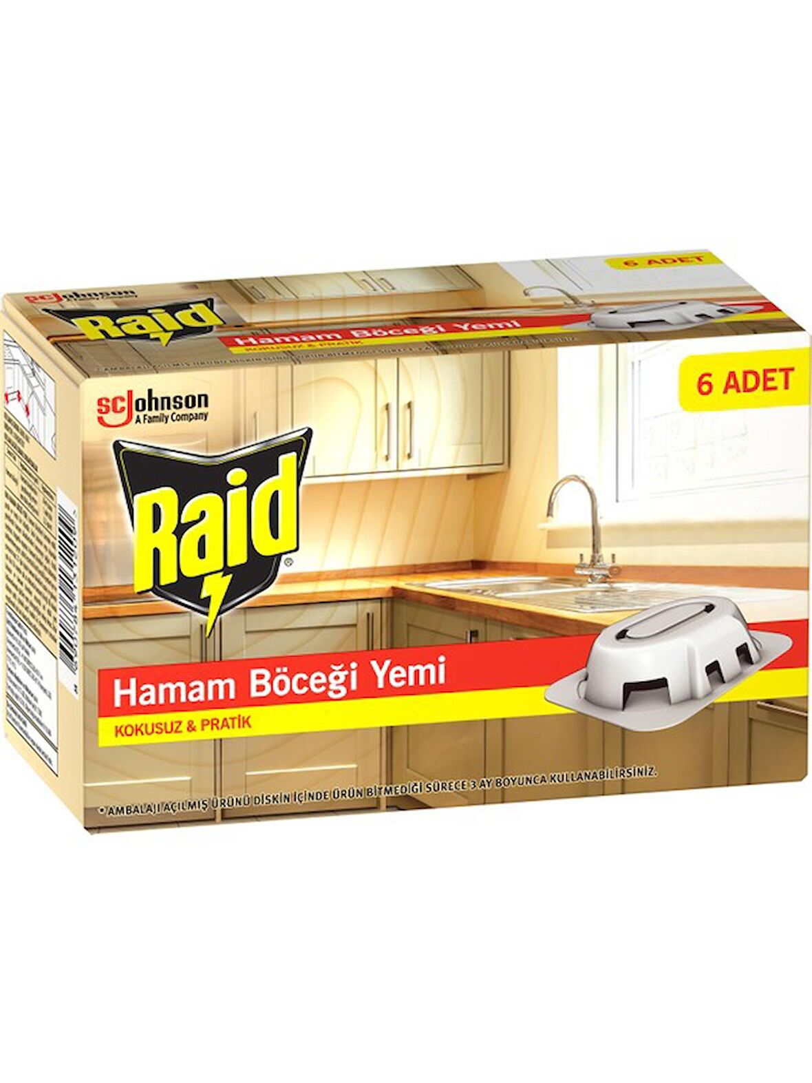 Raid Hamam Böceği Yemi 6 Adet