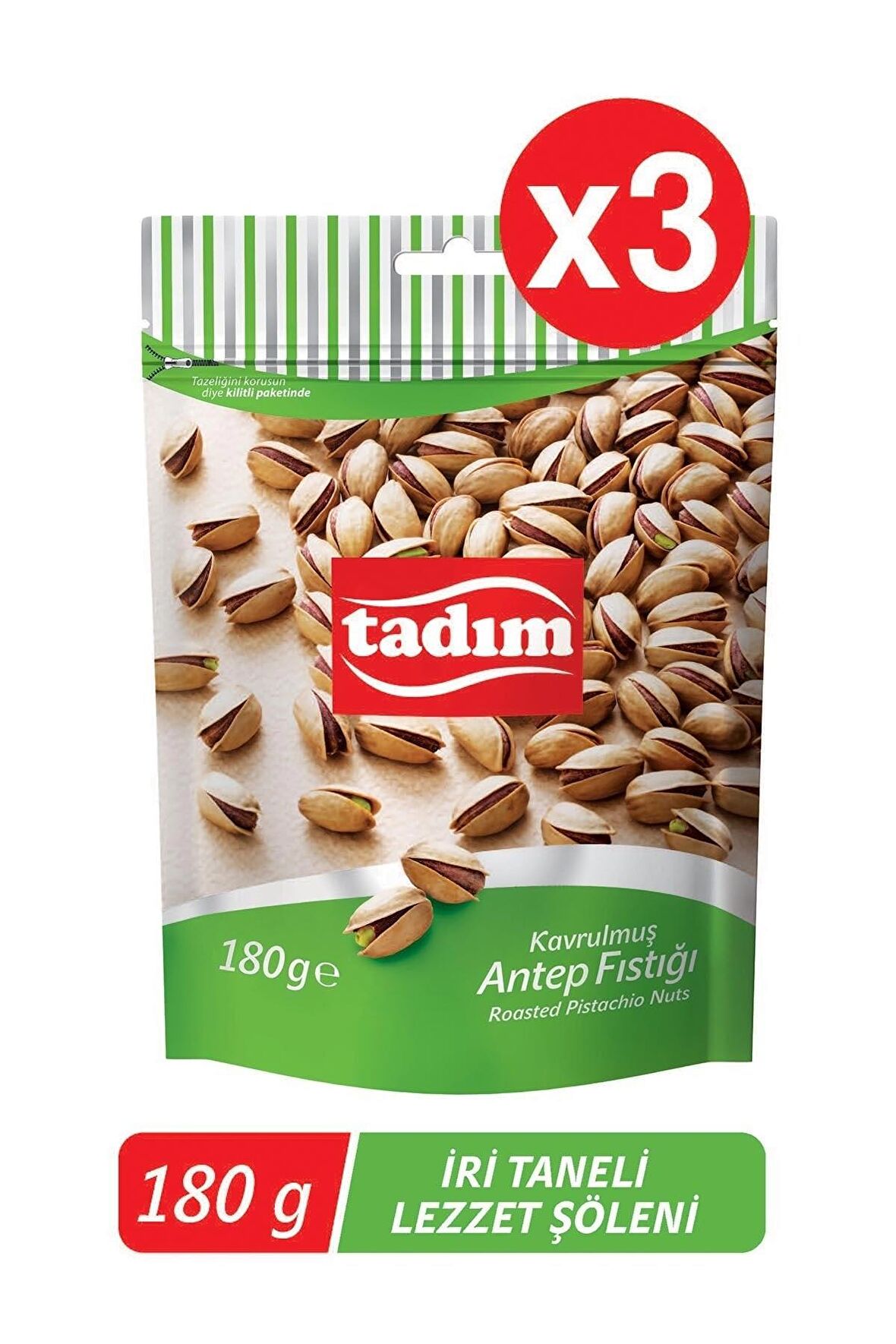 Tadım Antep Fıstığı 180gr 3'lü Paket