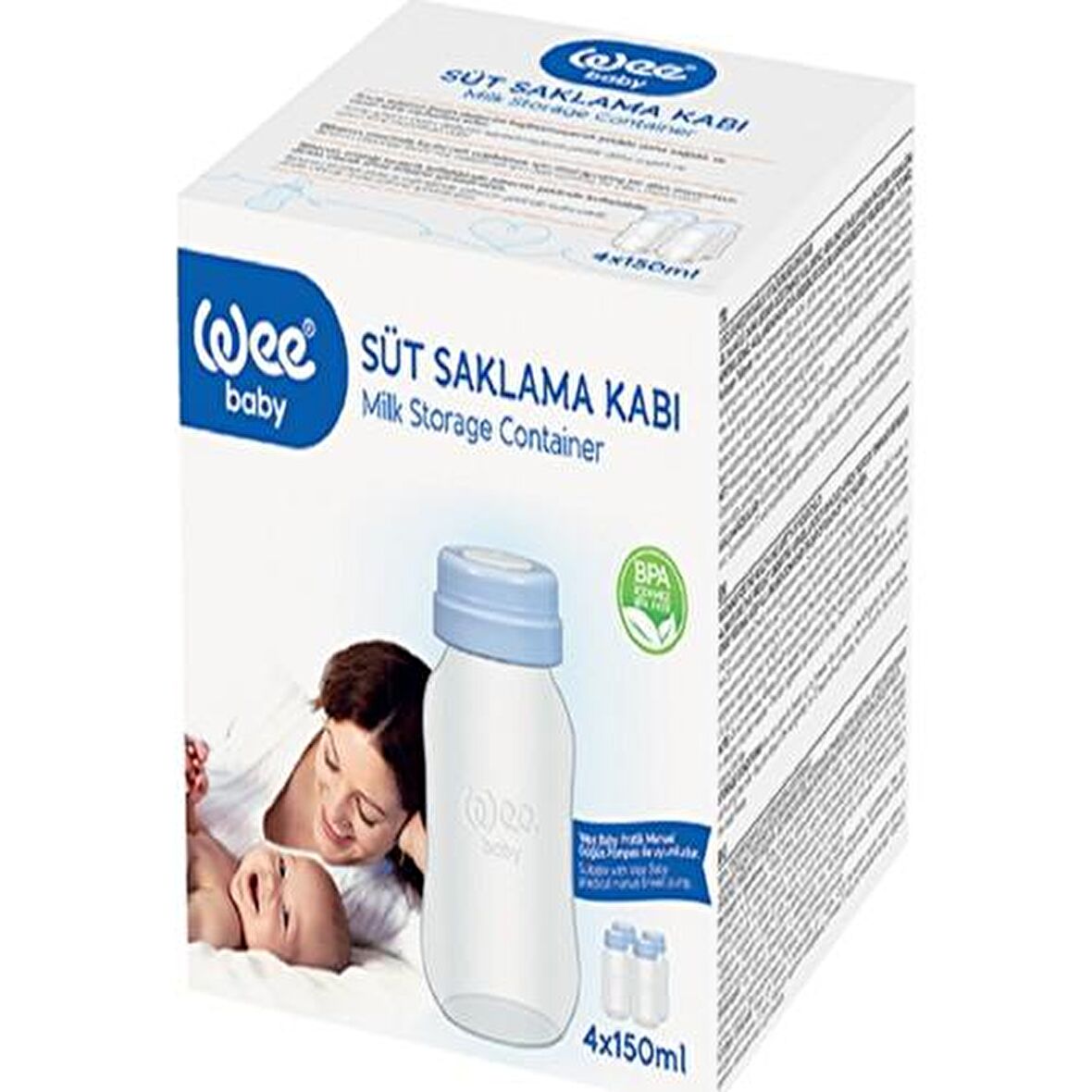 WEE SÜT SAKLAMA KABI 4 X 150 ML
