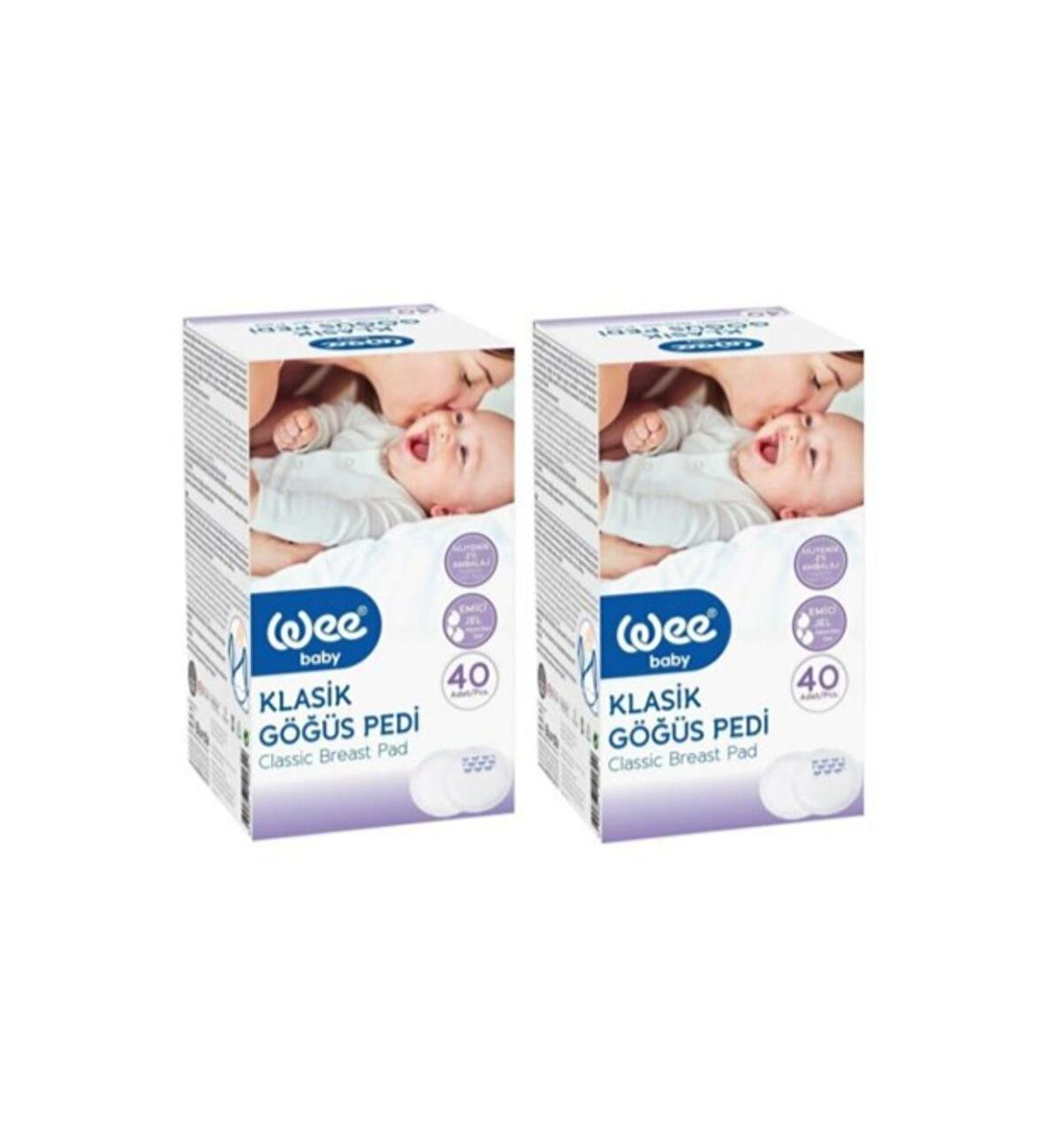 Wee Baby 132 Klasik Göğüs Pedi 40lı -2 Adet