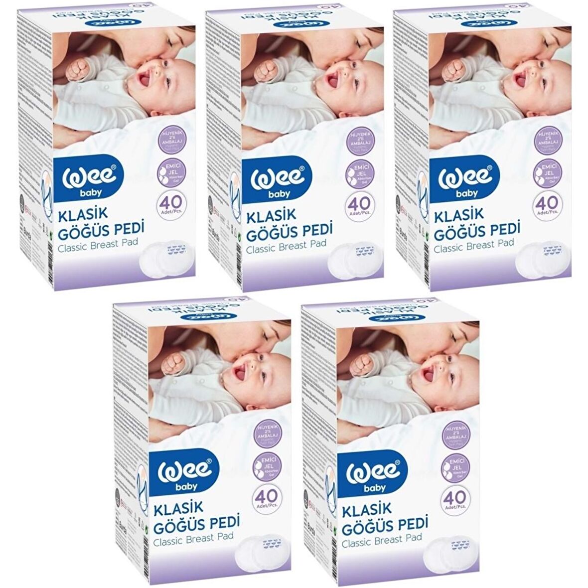 Wee Baby 132 Klasik Göğüs Pedi 40lı- 5 Adet