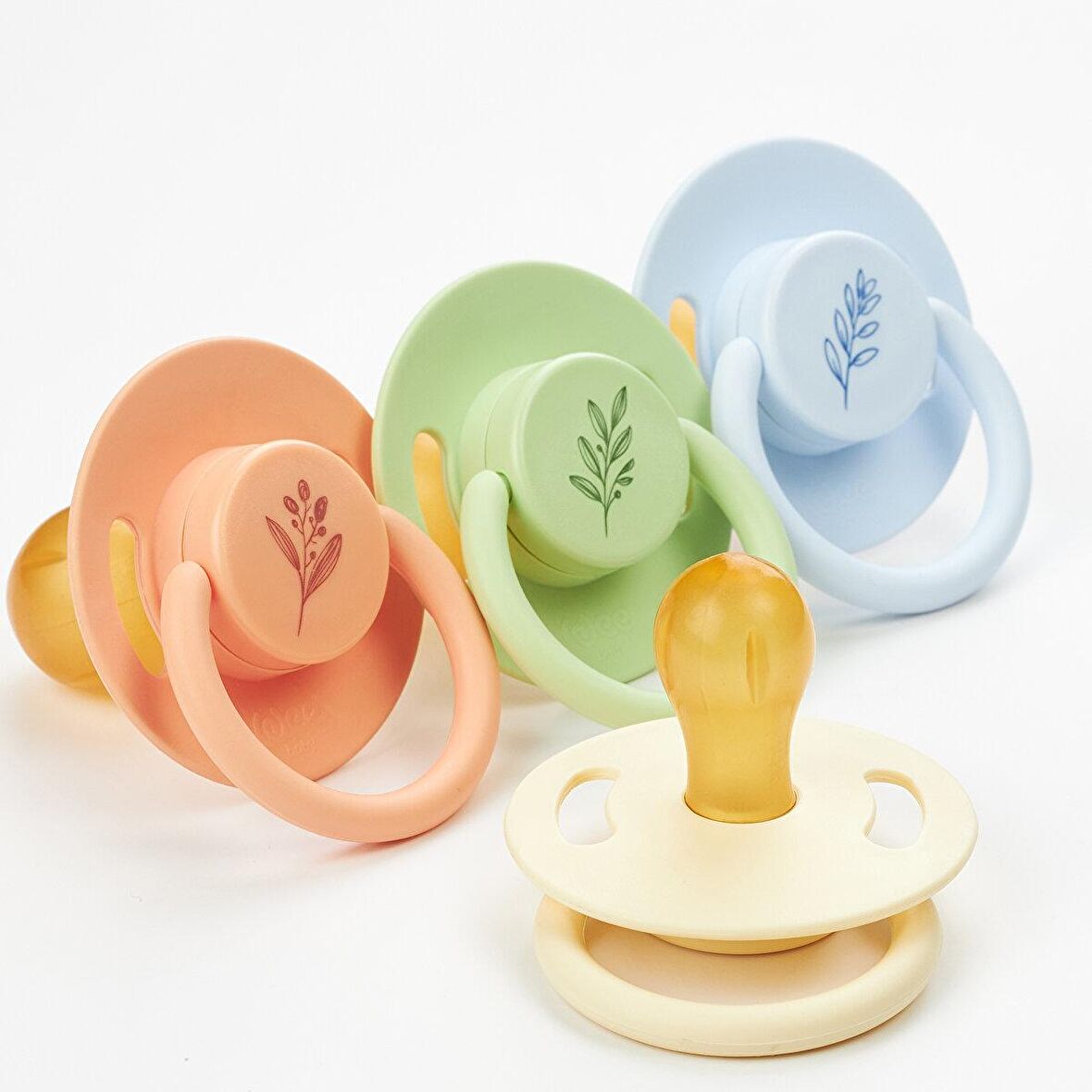Wee Baby Pure Kauçuk Uçlu Emzik Karma Renk 6-18 Ay