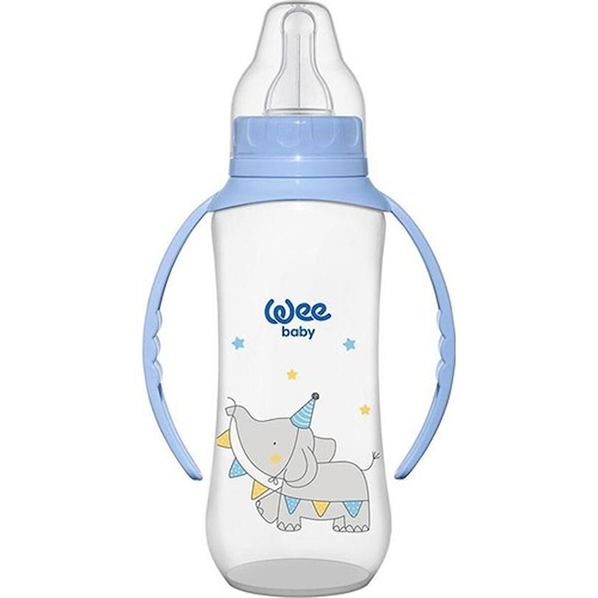 Wee Baby Klasik Kulplu Pp Biberon 745 Mavi 270ML (6 -18 AY)